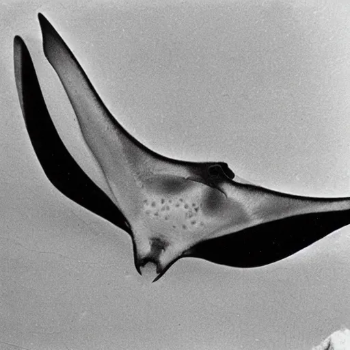 Image similar to a manta ray photographed by man ray