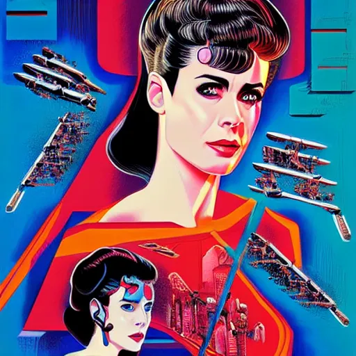 Image similar to sean young blade runner 1982 by Tristan Eaton Stanley Artgerm