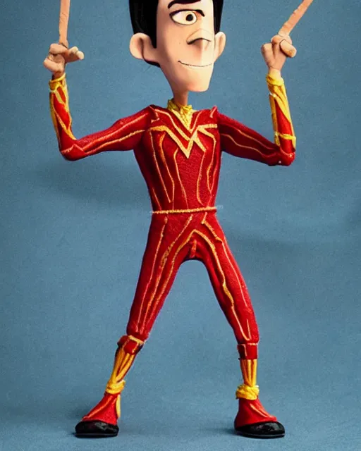 Image similar to steve buscemi dressed as wonder woman as a highly detailed stop motion puppet, in the style of laika studios ’ s paranorman, coraline, kubo and the two strings shot in the style