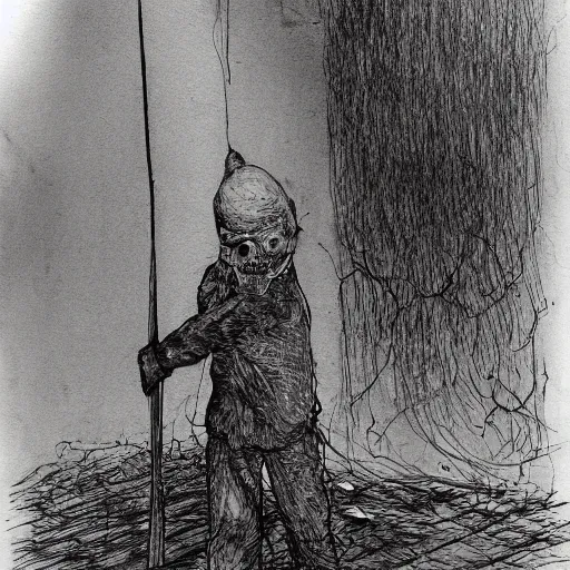 Image similar to a man with a shovel standing digging up a grave with a dead body in it, subtle blue, orange, and dark green tones, high quality, high detail, dark colors, sinister atmosphere, dramatic lighting, cinematic, establishing shot, extremely high detail, photo realistic, cinematic lighting, pen and ink, intricate line drawings, by Yoshitaka Amano, Ruan Jia, Kentaro Miura, Artgerm, post processed, concept art, artstation, matte painting, style by eddie mendoza, raphael lacoste, alex ross