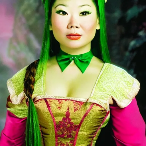 Image similar to portrait of an asian fiona from shrek ( 2 0 0 1 )