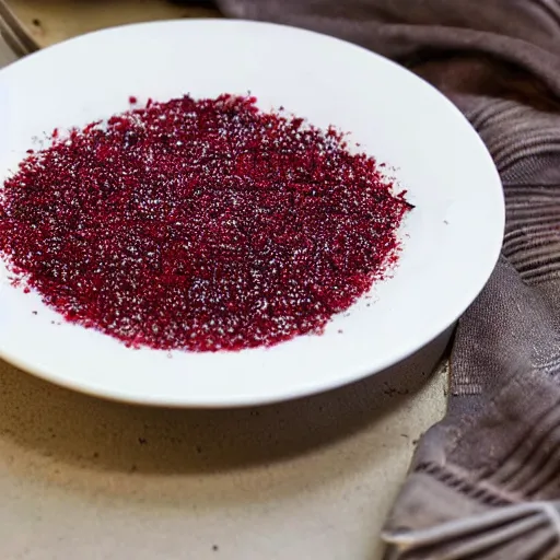 Image similar to currant with sugar in a plate in the kitchen