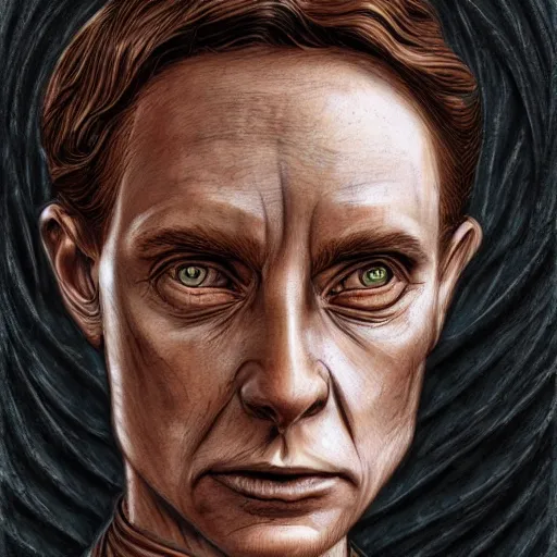 Image similar to paul atreides from dune in jan duursema detailed and realistic style