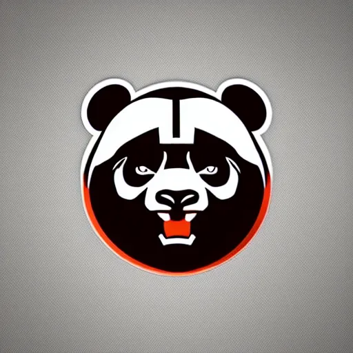 Image similar to in the style of max prentis and deathburger and laurie greasley a vector e-sports sticker logo of a panda, highly detailed, colourful, 8k wallpaper