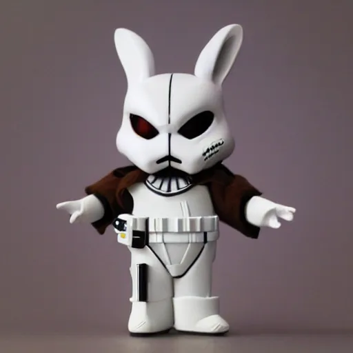 Image similar to white rabbit in style by star wars, more details,