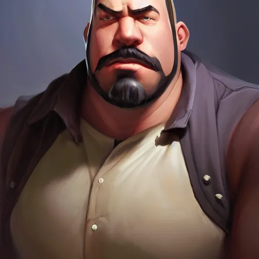 Image similar to a masterpiece portrait of heavy from team fortress 2. very detailed eyes. intricate, elegant, highly detailed. trending on artstation, digital art, by stanley artgerm lau, wlop, rossdraws, james jean, andrei riabovitchev, marc simonetti, yoshitaka amano