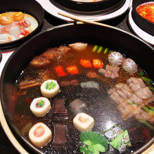 Image similar to chongqing hot pot, full view