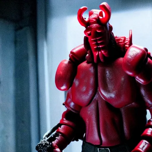 Image similar to twizzlers!!!! hellboy, movie still