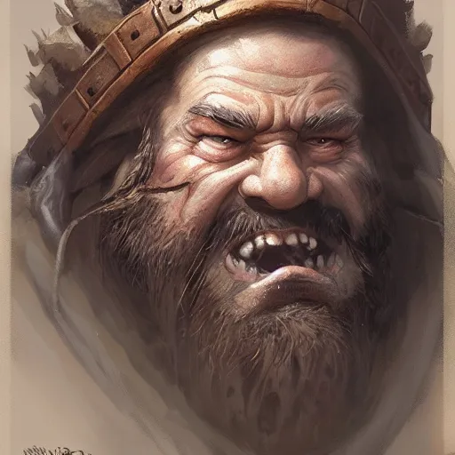 Prompt: a detailed portrait of an old dwarf warrior, by justin gerard and greg rutkowski, digital art, realistic painting, dnd, character design, trending on artstation