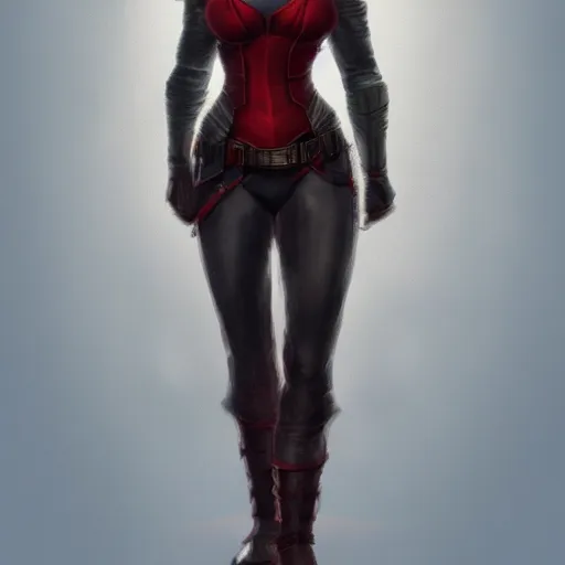 Prompt: full body portrait of scarlet Johansson in the style of a fantasy hero, digital art, artstation