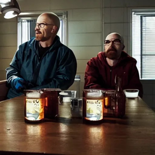 Prompt: breaking bad in canada drinking maple