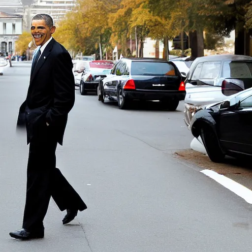 Prompt: 2 0 0 8 black obama in a street professional image - n 2 0