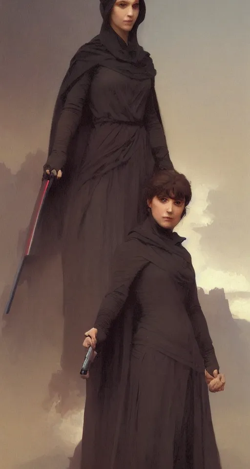 Prompt: a portrait painting of sith lords, art greg rutkowski and william - adolphe bouguereau