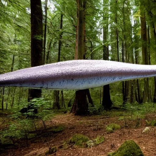 Prompt: National Geographic photo of giant squid in the forest