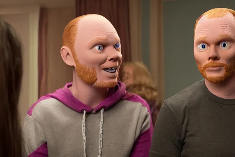 Prompt: still frame of bill burr in barbie, by Jaap Buitendijk