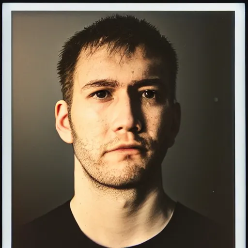 Image similar to an esports pro, portrait, polaroid, by wolfgang tillmans