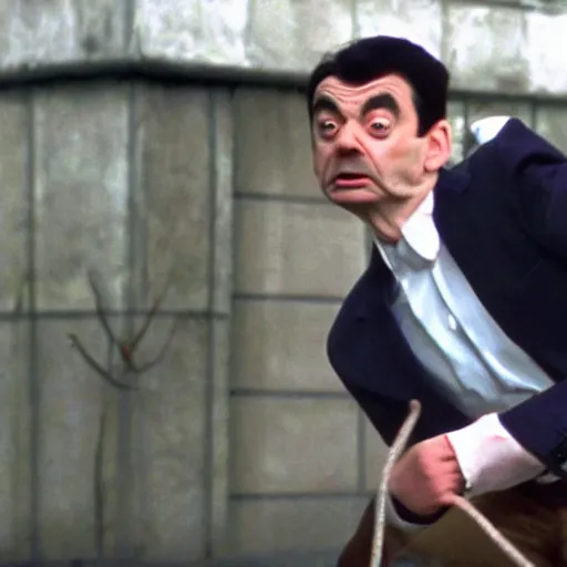 Prompt: Live Action Still of Jerma985 in a Mr. Bean film, real life, hyperrealistic, ultra realistic, realistic, highly detailed, epic, HD quality, 8k resolution, body and headshot, film still