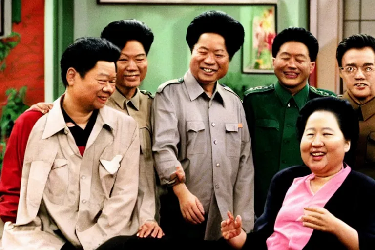 Prompt: Mao Zedong in a 90s sitcom