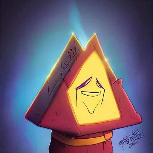 Image similar to bill cipher from gravity falls by ross tran, artgerm, marc simonetti