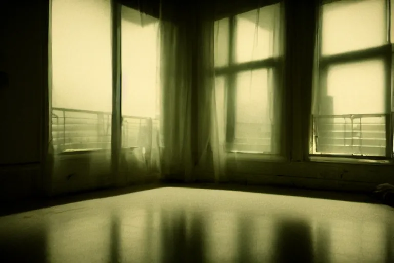 Prompt: film still empty apartment, moody, gritty neon noir by emmanuel lubezki