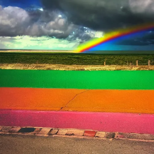 Image similar to the end of a rainbow