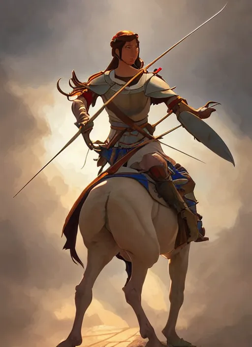 Image similar to medieval genoese crossbowman, natural lighting, path traced, highly detailed, high quality, digital painting, by don bluth and ross tran and studio ghibli and alphonse mucha, artgerm