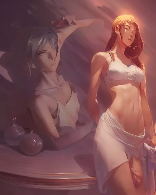 Image similar to goddess, ambient lighting, detailed body, by makoto shinkai, stanley artgerm lau, wlop, rossdraws