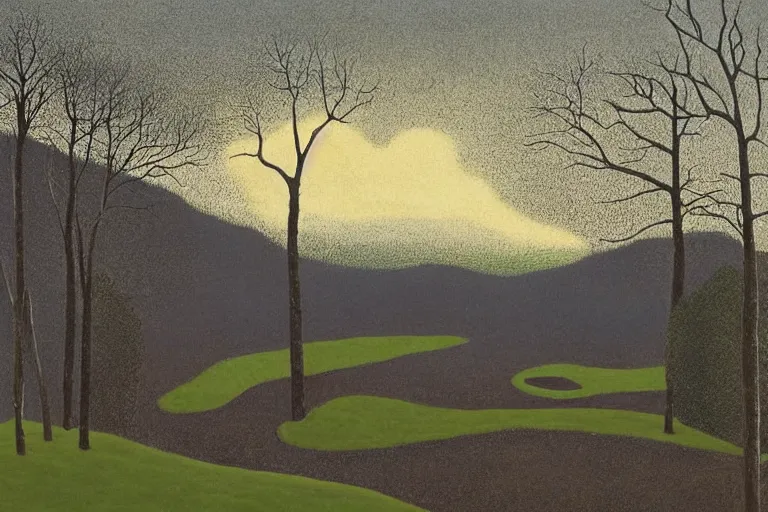 Image similar to landscape by david inshaw.