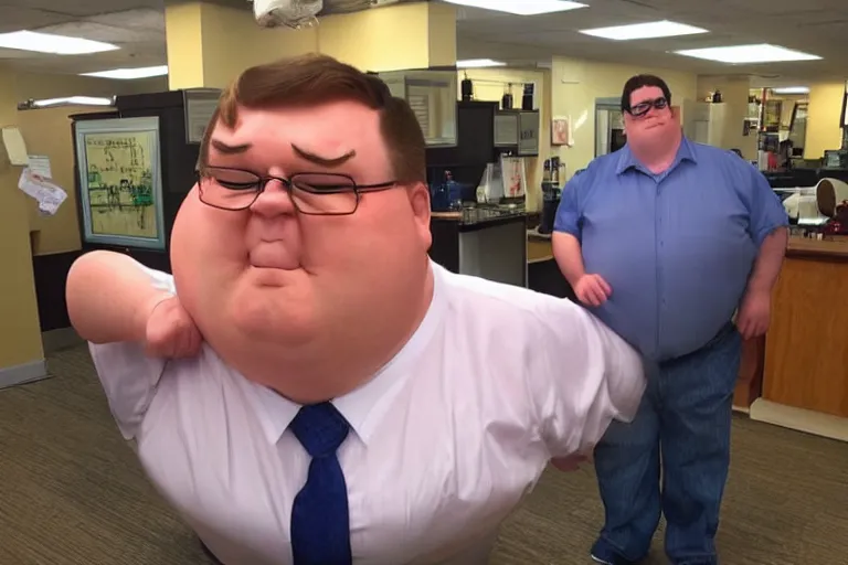 Prompt: a real life peter griffin