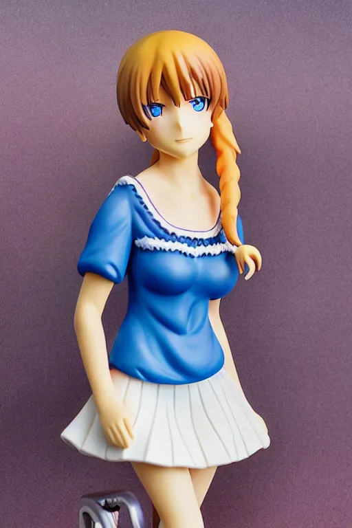 Prompt: figurine of walmart wearing an elegant summer blouse, personification, embodiment of concept, symbolization, official store photo, commercial photo, featured on amiami, lovecraftian, 8 k, 8 5 mm, beautiful composition