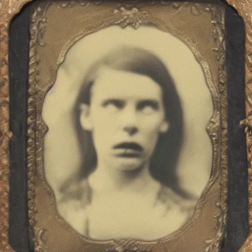 Prompt: tintype photo of a zombie