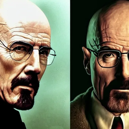 Image similar to Christopher Lee as Walter White in Breaking Bad