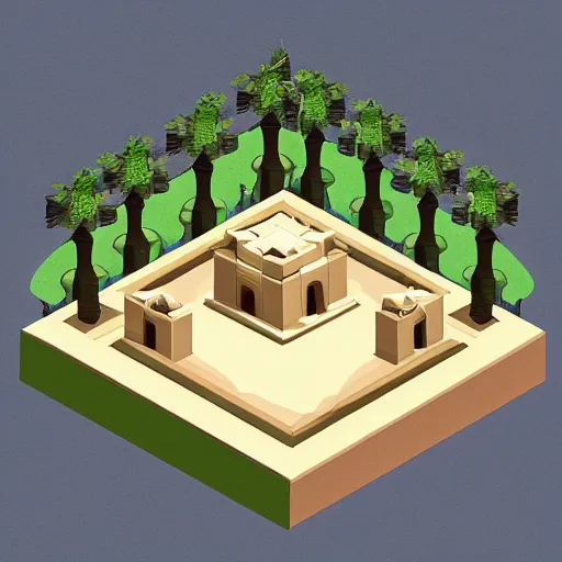 Prompt: “isometric egyptian tomb”