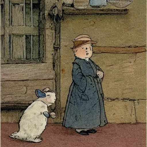 Prompt: illustration by beatrix potter