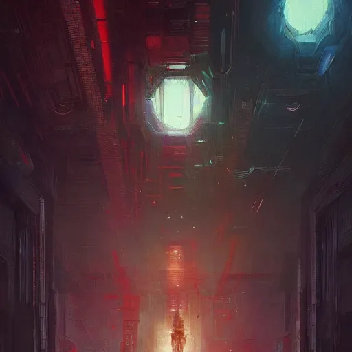 Image similar to neuromancer, painted by greg rutkowski