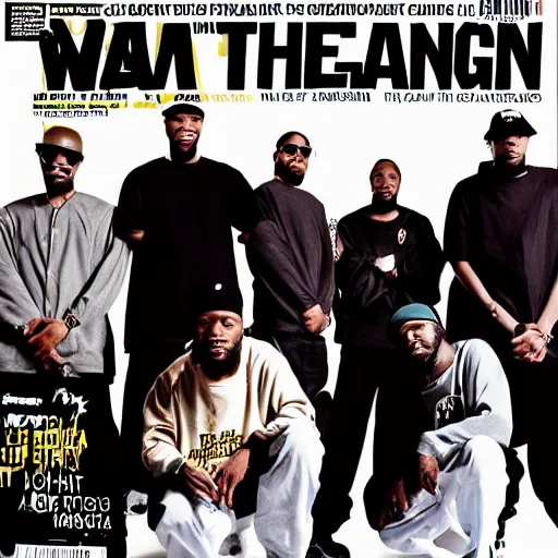 Image similar to the wu tang clan poses for a photo, magazine cover