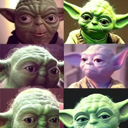 Prompt: funny yoda faces
