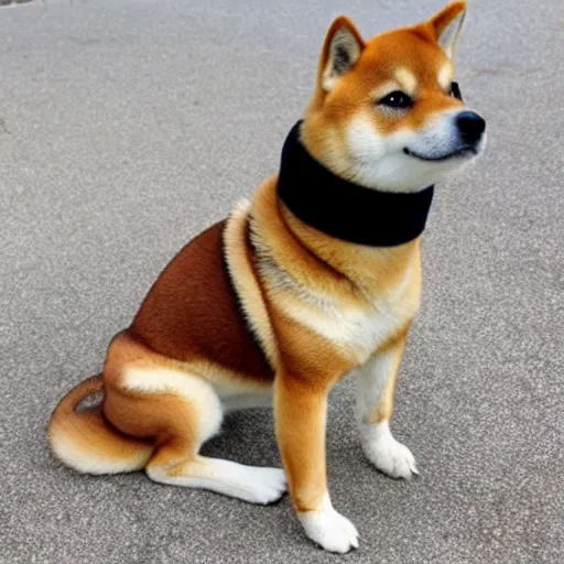 Prompt: a shiba inu dog wearing a beret and black turtleneck