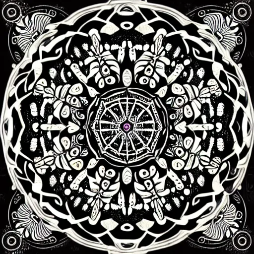 Prompt: ornate psychedelic mandala pattern, intricate detail, complex patterns, high detail