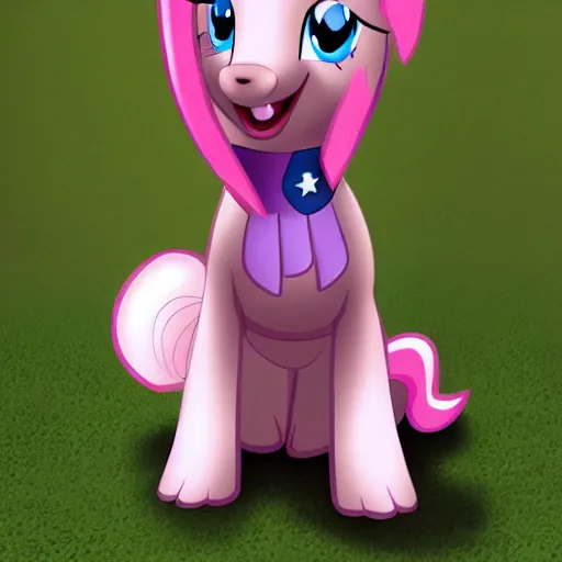 Image similar to pinkie pie from my little pony as a dog