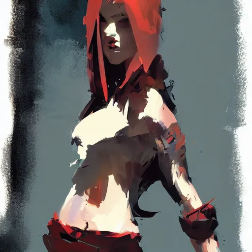 Prompt: beautiful girl beautiful woman, full body character, artstation, character concept art, by Ashley Wood
