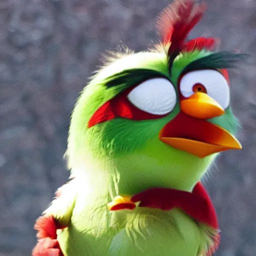 Image similar to An extremely angry bird.