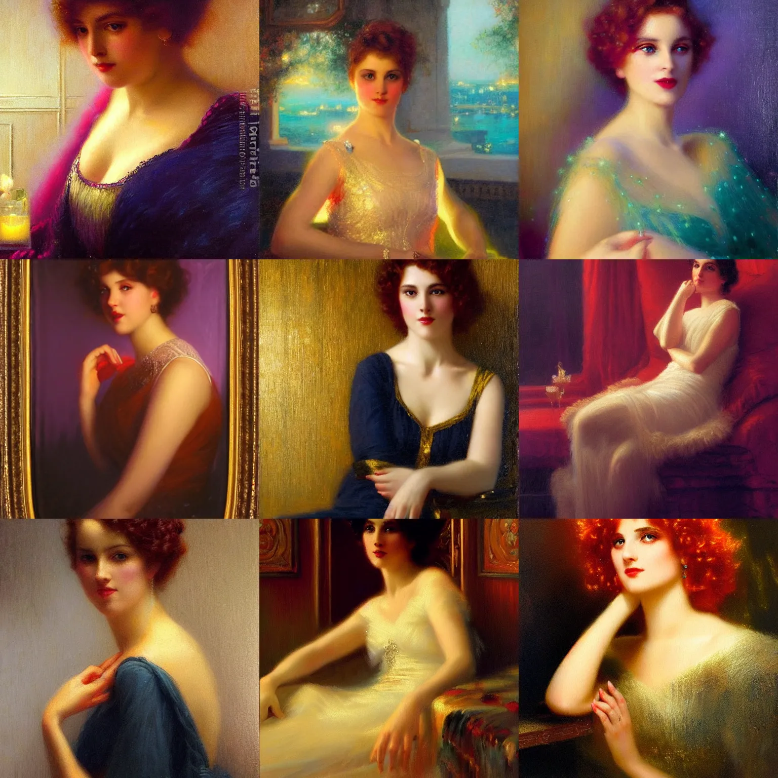 Prompt: a portrait, highly intricately detailed painting by delphin enjolras