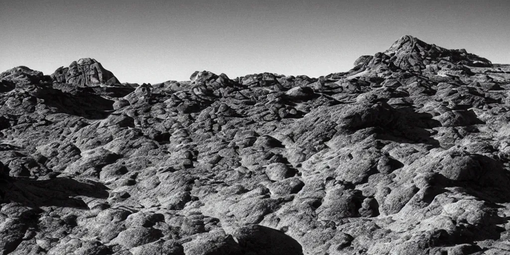 Image similar to the surface of an alien planet award winning photography by ansel adams