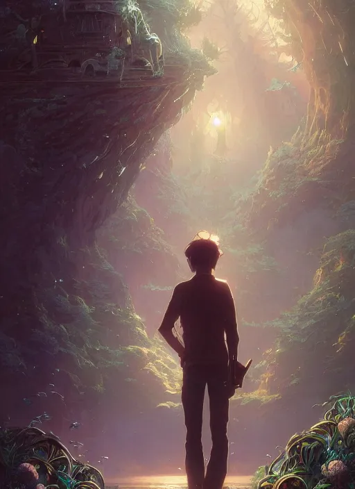 Image similar to highly detailed poster of'i love you ', stephen bliss, unreal engine, fantasy art by greg rutkowski, loish, rhads, ferdinand knab, makoto shinkai and lois van baarle, ilya kuvshinov, rossdraws, tom bagshaw, alphonse mucha, global illumination, radiant light, detailed and intricate environment