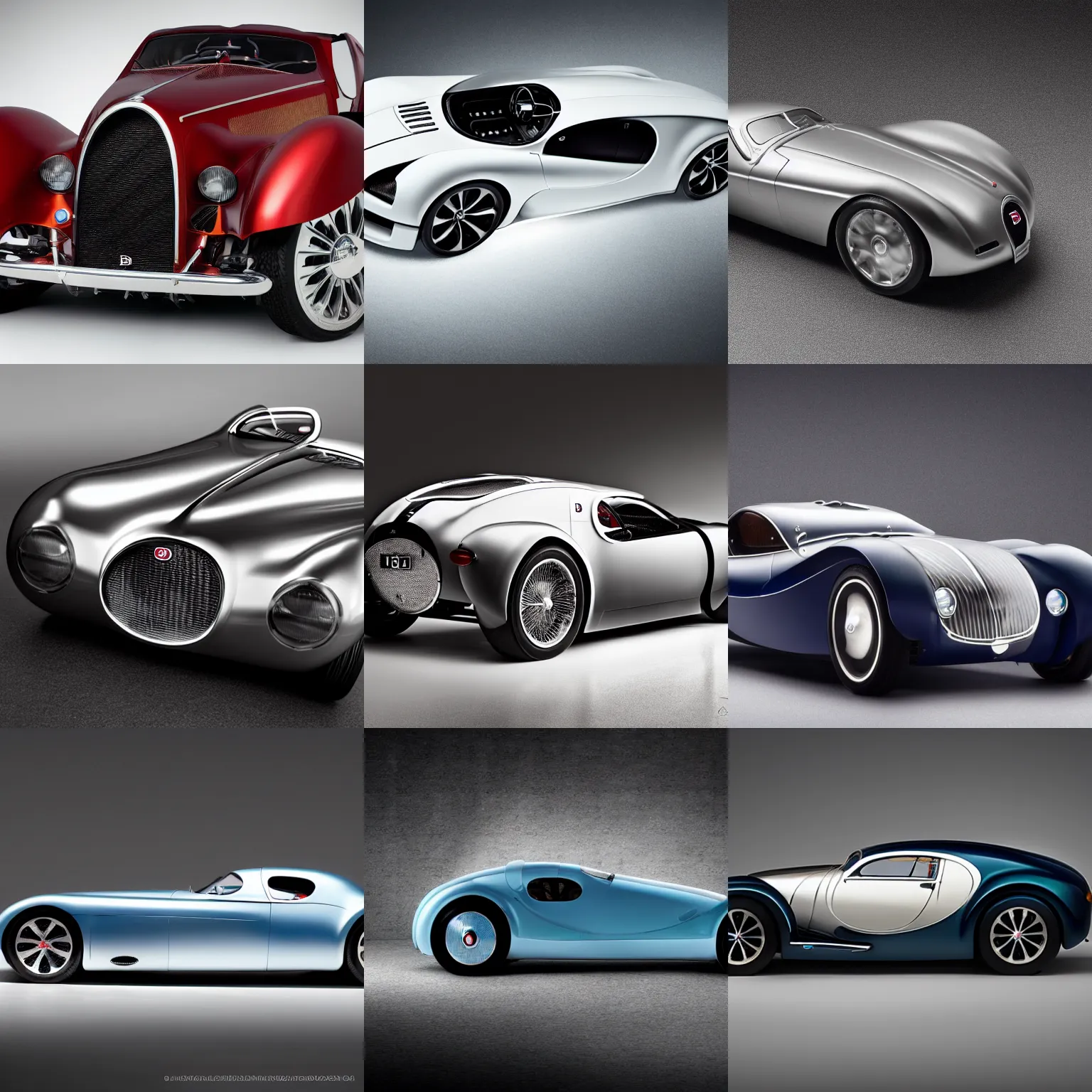 Image similar to a 2 0 2 5 bugatti type 5 7 sc atlantic concept, studio lighting