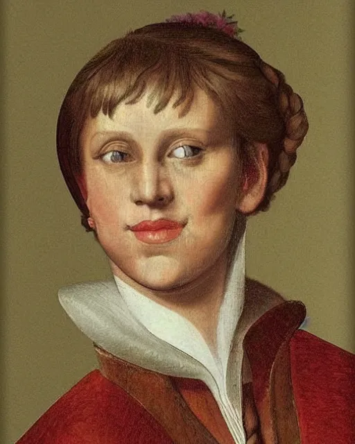 Prompt: a 1 6 0 0 s portrait of ellen degeneres