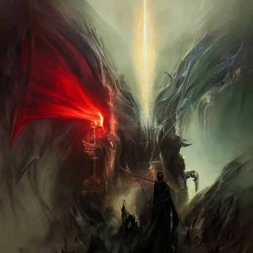 Image similar to eye of sauron sees everything everywhere by raymond swanland, highly detailed, bright tones