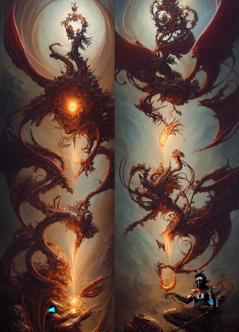 Prompt: a beautiful detailed orixa 2 d tarot card by ellen jewett, tomasz alen kopera and justin gerard and dan munford