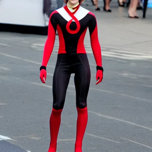 Image similar to emma watson as elastigirl